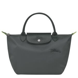 Longchamp Le Pliage Green S Handbag Recycled Canvas Purse Bag in Graphite Gray